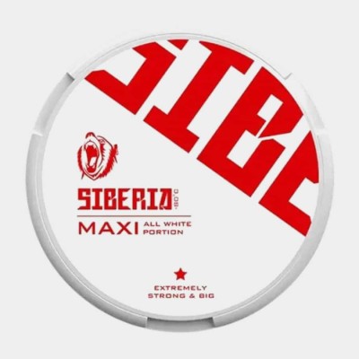 Снюс Siberia Maxi All White Portion 33 мг/г (бестабачный)