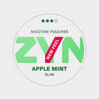 Снюс ZYN Apple Mint Slim Strong 9 мг/пауч (бестабачный, тонкий)