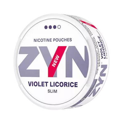 Снюс ZYN Violet Licorice Slim Strong 9 мг/пауч (бестабачный, тонкий)
