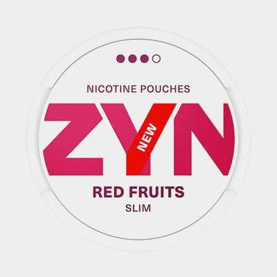 Снюс ZYN Red Fruits Slim Strong 9 мг/пауч (бестабачный, тонкий)