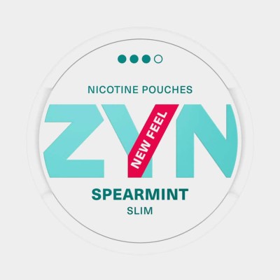 Снюс ZYN Spearmint Slim Strong 9 мг/пауч (бестабачный, тонкий)