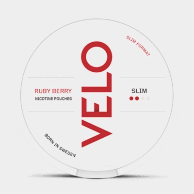 Снюс VELO Ruby Berry 8 мг/г (бестабачный)