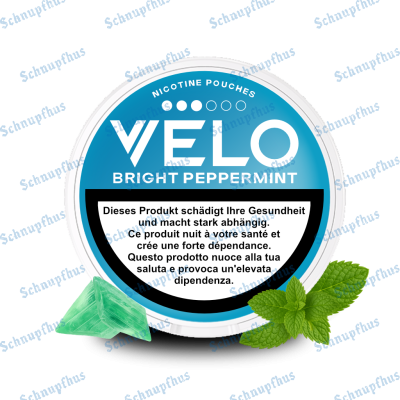 Снюс VELO Bright Peppermint 11.4 мг/г (бестабачный)