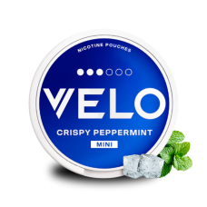Снюс VELO Crispy Peppermint Mini 16 мг/г (бестабачный, тонкий)