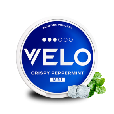 Снюс VELO Crispy Peppermint Mini 16 мг/г (бестабачный, тонкий)