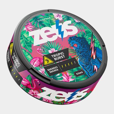 Снюс ZEUS Tropic Burst 50 мг/г (бестабачный)