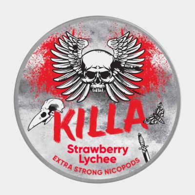 Снюс Killa Strawberry Lychee 16 мг/г (бестабачный)