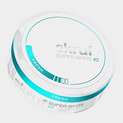 Снюс Skruf Fresh Superwhite 8 мг/г (бестабачный)