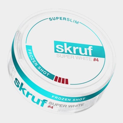Снюс Skruf Frozen Shot Superwhite 15 мг/г (бестабачный)