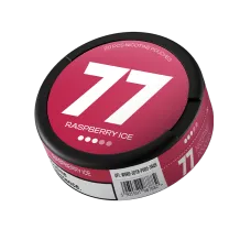 Снюс 77 Raspberry Ice Medium 16 мг/г (бестабачный)