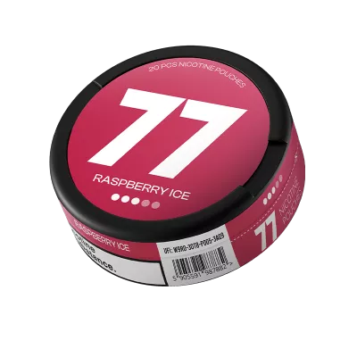 Снюс 77 Raspberry Ice Medium 16 мг/г (бестабачный)