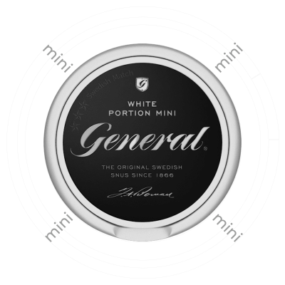 Снюс General Mini White Dry 8 мг/г (табачный, тонкий)