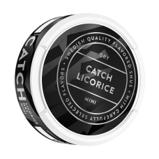 Снюс Catch Licorice Mini White Dry 8 мг/г (табачный, тонкий)