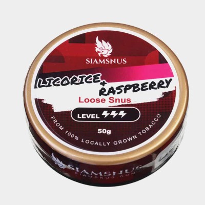Снюс Siamsnus Licorice Raspberry Loose 12 мг/г (табачный)