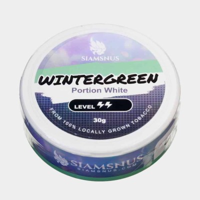 Снюс Siamsnus Wintergreen Portion White 8 мг/г (табачный)
