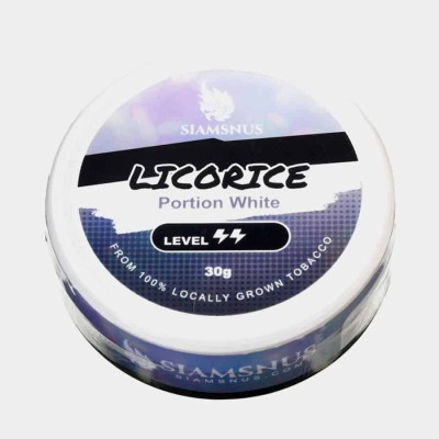 Снюс Siamsnus Licorice Portion White 8 мг/г (табачный)