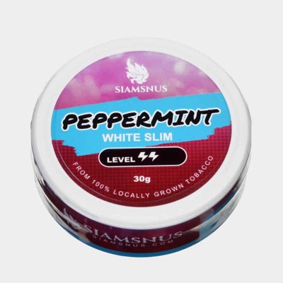 Снюс Siamsnus Peppermint White Slim 8 мг/г (табачный, тонкий)