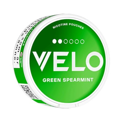 Снюс VELO Green Spearmint 10 мг/г (бестабачный, тонкий)